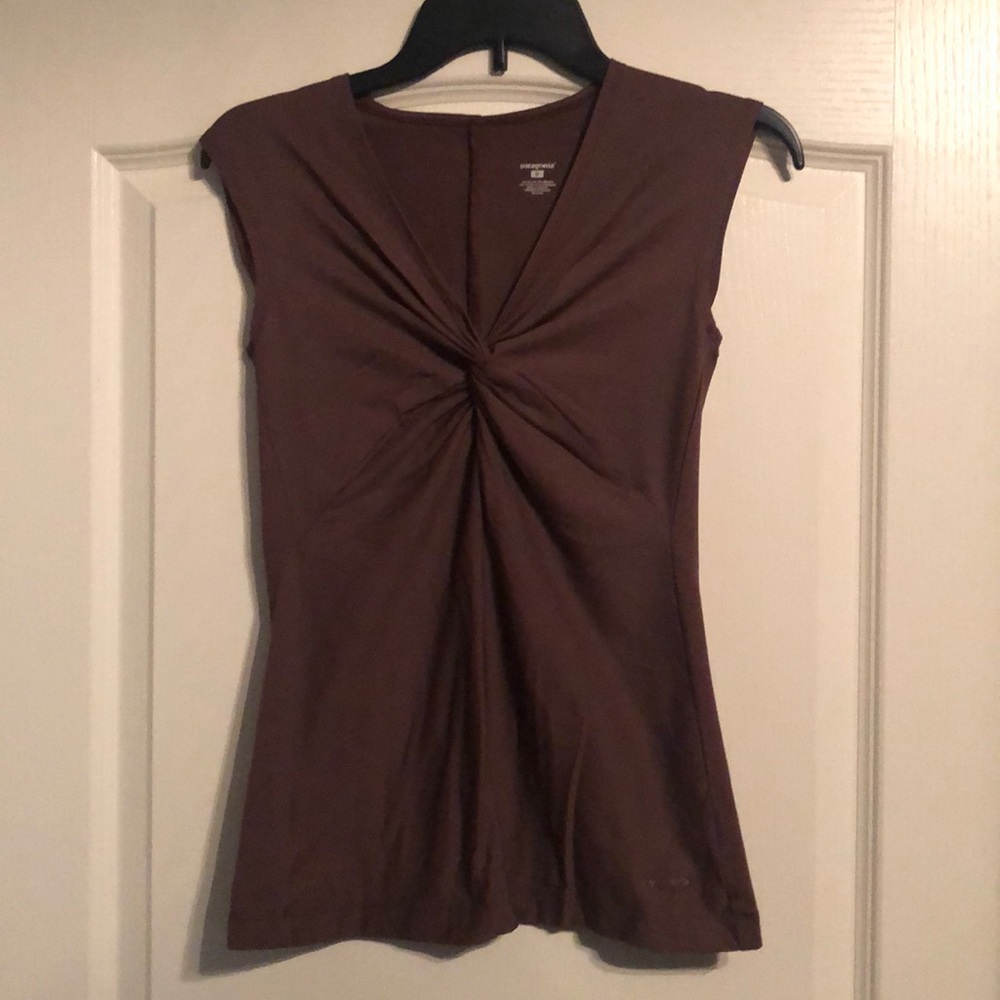 Patagonia Women's Brown Knotted Front Tank Top
